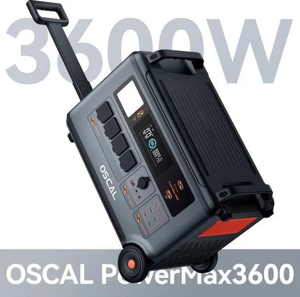 Зарядна станція Oscal PowerMax 3600 3600 Wh 3600 W LiFePO4 PowerMax 3600 фото