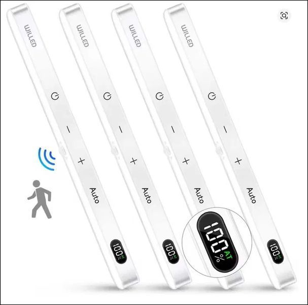 Акумуляторний LED світильник з датчиком руху USB LED-MOTION-RECHARGE фото